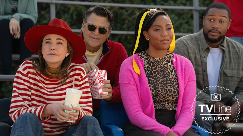 Christa Miller, Ted McGinley, Jessica Williams e Luke Tenney do Shrinking