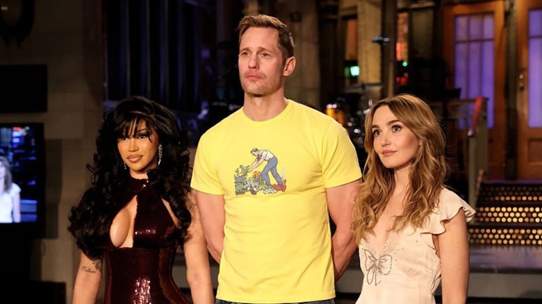 Cardi B, Alexander Skarsgard, and Chloe Fineman on SNL