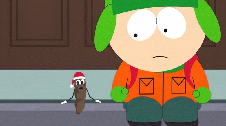 Kyle talking to Mr. Hanky the Christmas Poo