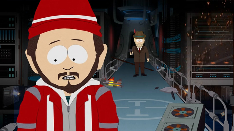Gerald dressed as a troll on South Park