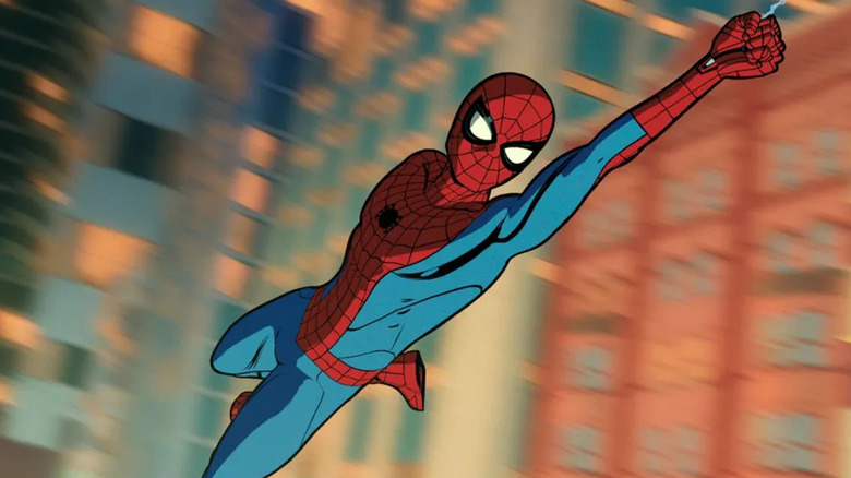 Spider-Man goes swinging through NYC in 'Your Friendly Neighborhood Spider-Man.'