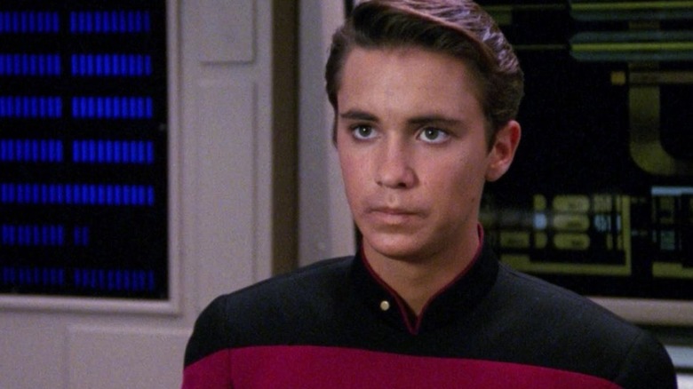 Wesley Crusher (Wil Wheaton) dons his red shirt in "Star Trek: The Next Generation"