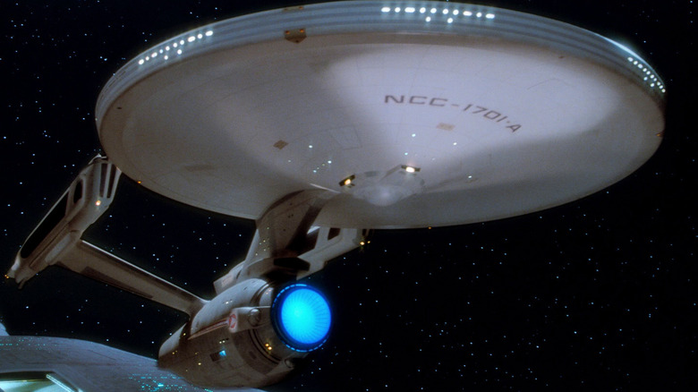 The Enterprise NCC-1701-A, as revealed at the end of Star Trek IV: The Voyage Home