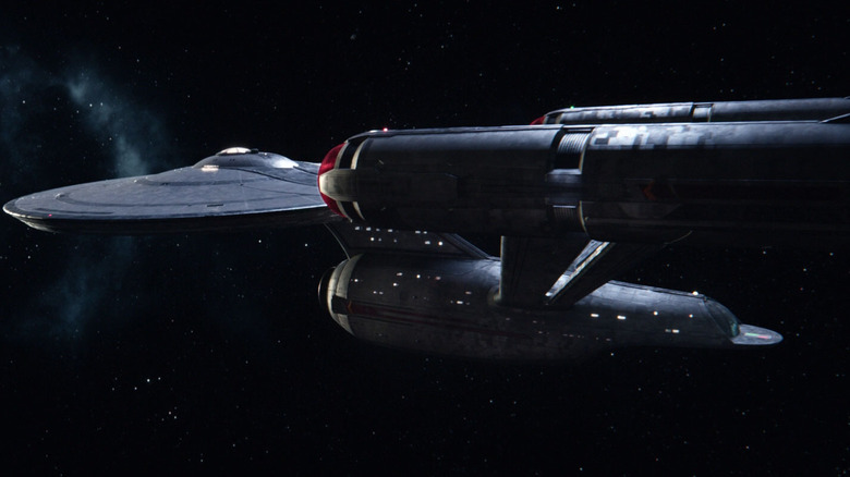 The classic Enterprise with modern effects, on Star Trek: Strange New Worlds