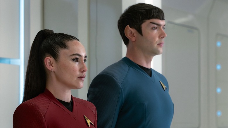 La'an and Spock on Star Trek: Strange New Worlds
