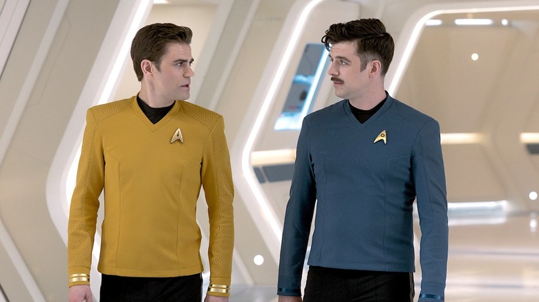 Kirk and Sam on Star Trek: Strange New Worlds