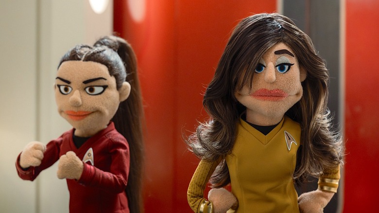 Puppet La'an and Puppet Una on Star Trek: Strange New Worlds