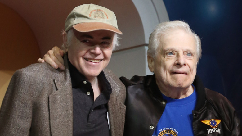 Walter Koenig and Harlan Ellison at an event