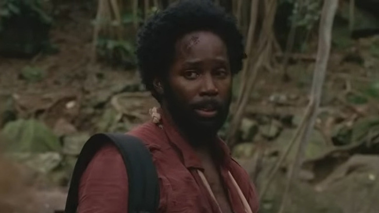 Harold Perrineau as Michael Dawson, appearing concerned on Lost.