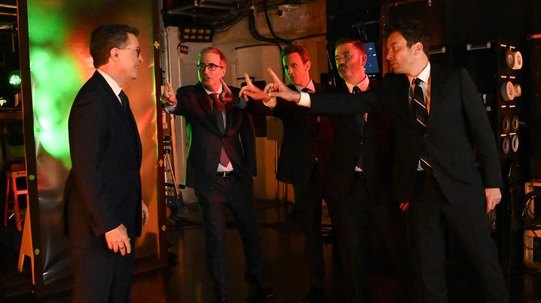 Stephen Colbert, Jimmy Kimmel, Jimmy Fallon, Seth Meyers, John Oliver