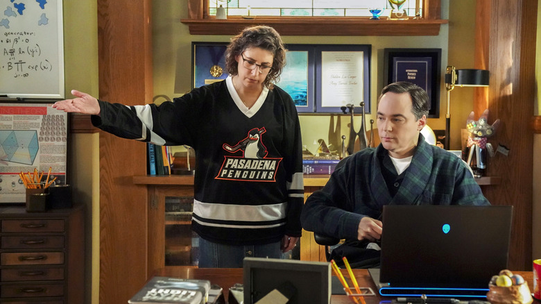 Amy and Sheldon in Young Sheldon