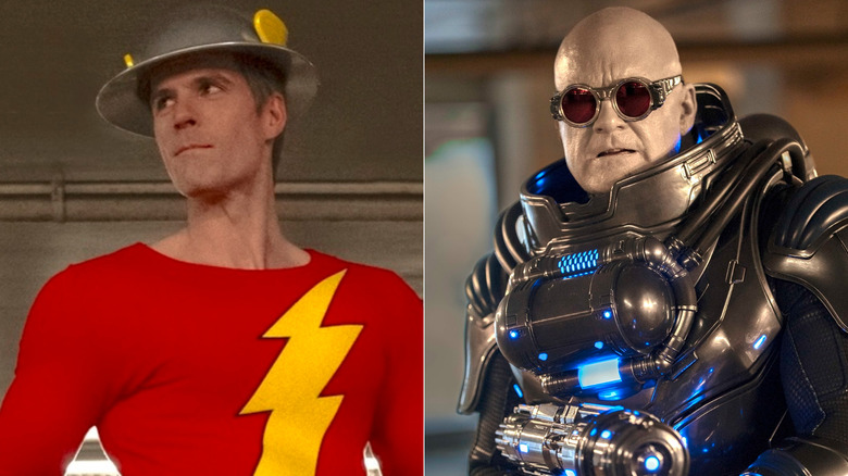 Andy Ridings as Golden Age Flash, Eric Allan Kramer as Mr. Freeze in Stuart Fails to Save the Universe Season 1, Episode 9