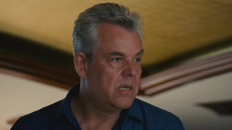 Danny Huston as Jamie Laird, appearing agitated aboard Logan's yacht on Succession