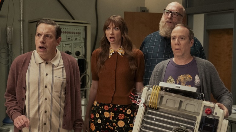 Kripke, Denise, Bert and Stuart in Stuart Fails to Save the Universe