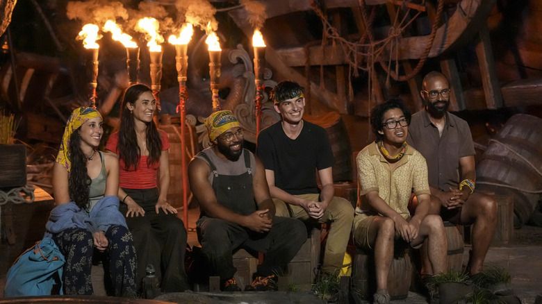 Survivor 49's Hina tribe faces Jeff Probst at Tribal Council
