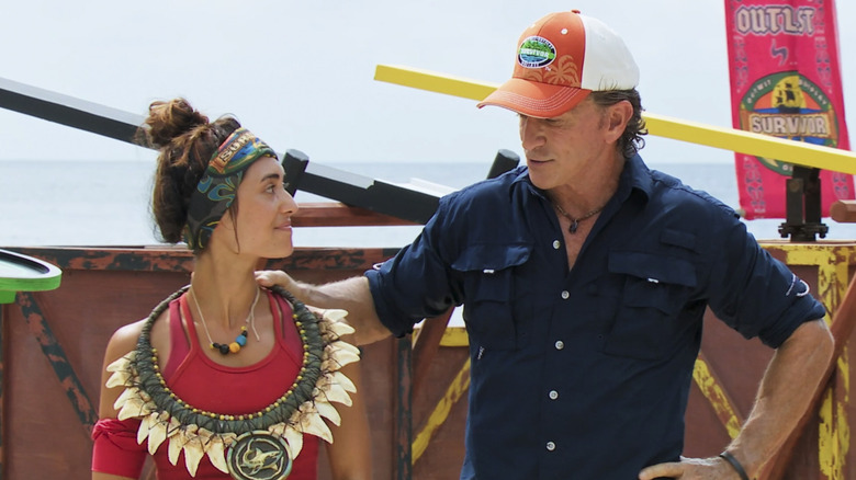 Survivor 49's Jeff Probst and Savannah Louie