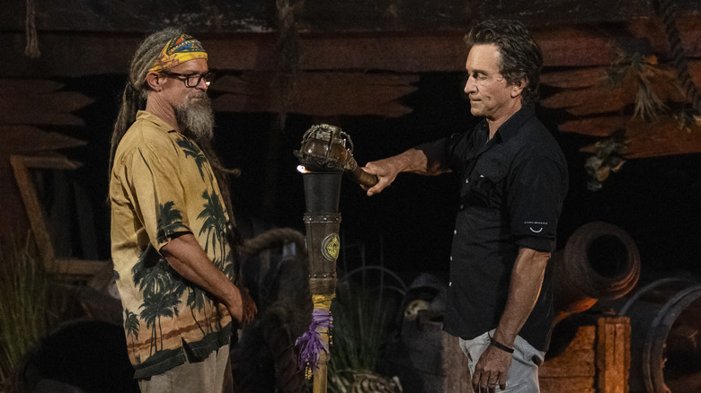 Jeff Probst snuffs Matt Willims' torch in Survivor 49