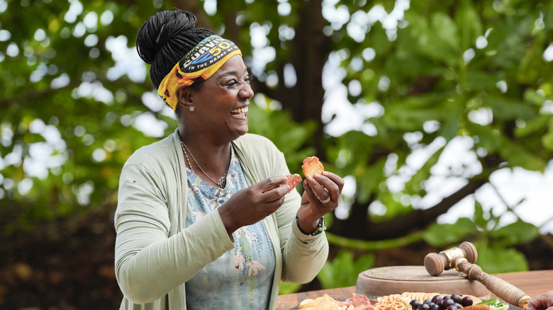 Cirie Fields at the Survivor 50 auction