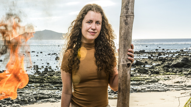 Emily Flippen competes in Survivor 50