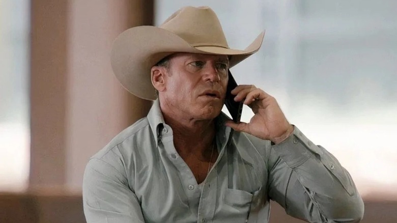Travis Wheatley on the phone on Yellowstone (2018-2024)