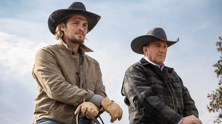 Yellowstone's Kevin Costner and Luke Grimes