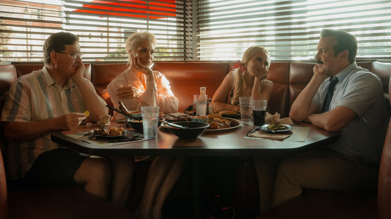 Higgins, Rebecca, Keeley and Ted in Ted Lasso Season 4