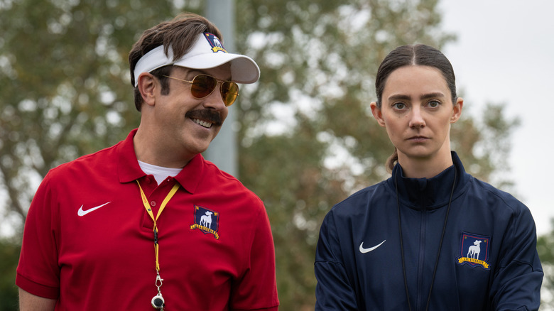 Ted Lasso and Alice Chilton in Ted Lasso Season 4, Episode 2