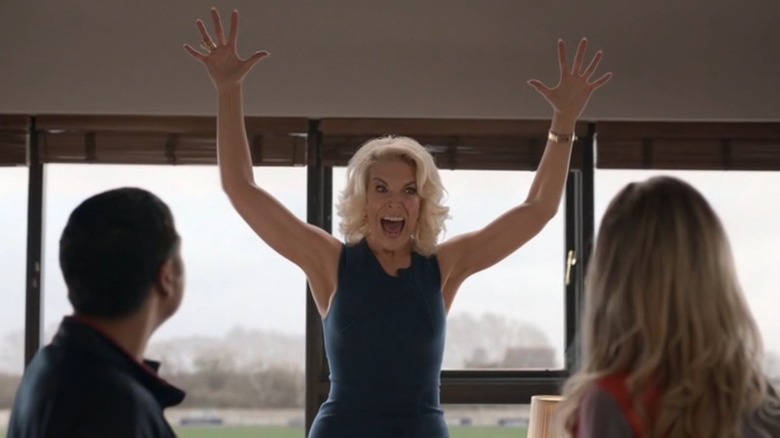 Rebecca making herself big on Ted Lasso