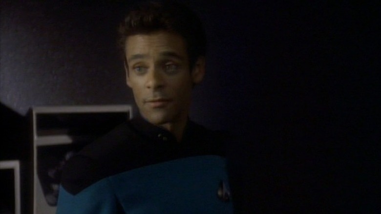 Alexander Siddig as Dr. Bashir in the pilot for Star Trek: Deep Space Nine