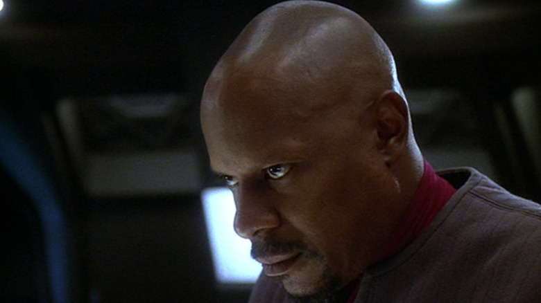 Avery Brooks as Sisko plans for war in Star Trek: Deep Space Nine