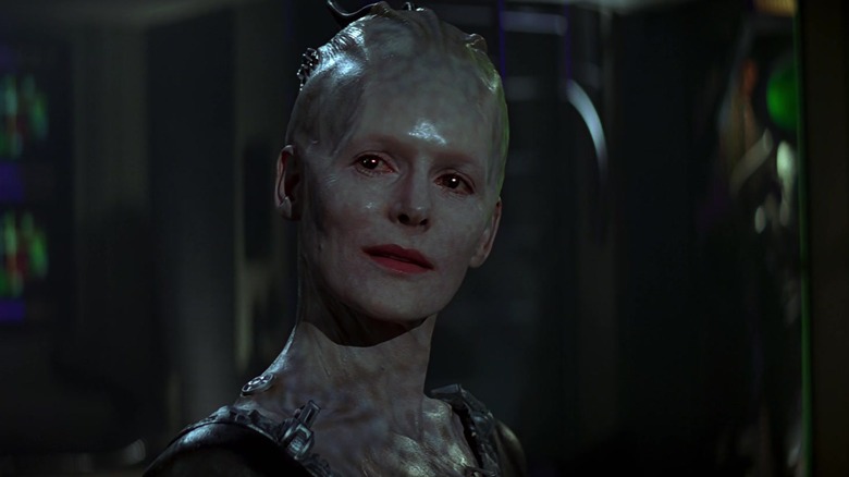 Alice Krige as the Borg Queen  makes her pitch to Data in Star Trek: First Contact