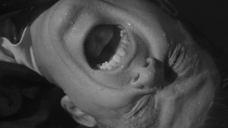 William Shatner as Bob Wilson in a classic Twilight Zone freakout moment