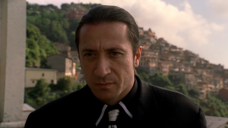 Federico Castelluccio as Furio Giunta, scowling in Naples on The Sopranos