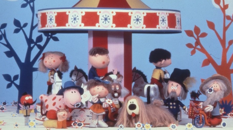 The stop-motion characters of The Magic Roundabout