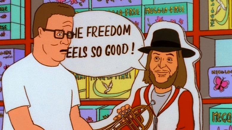 Hank shopping for tampons on King of the Hill