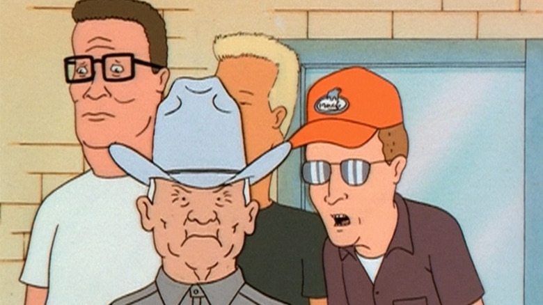 Dale talking to Cotton on King of the Hill