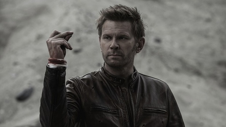 Mark Pellegrino's Lucifer snapping his fingers on Supernatural