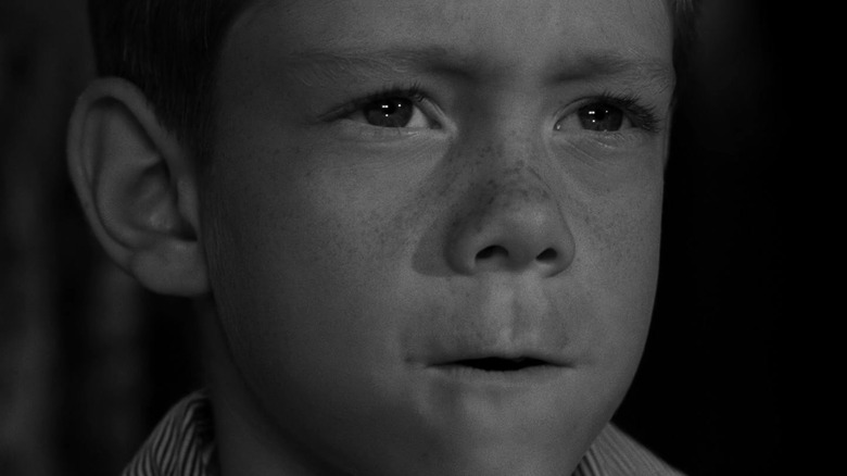 Bill Mumy as Anthony prepares to unleash psychic punishment in The Twilight Zone episode It's a Good LIfe.
