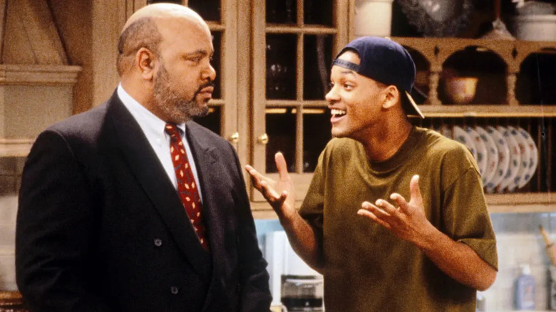 Uncle Phil looks sternly at Will Smith in "The Fresh Prince of Bel-Air"