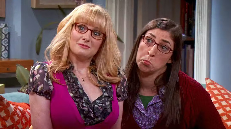 Amy and Bernadette in "The Big Bang Theory"