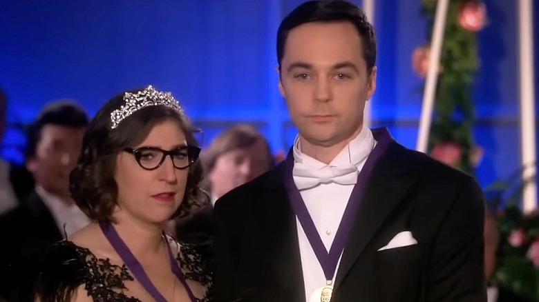 Amy and Sheldon win the Nobel Prize in physics in The Big Bang Theory series finale