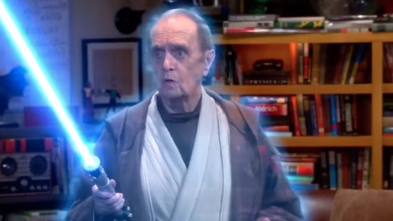 After Professor Proton's death, he visits Sheldon in a dream, as Obi-Wan Kenobi