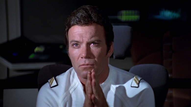 Kirk (William Shatner) wearing a white uniform in Star Trek: The Motion Picture