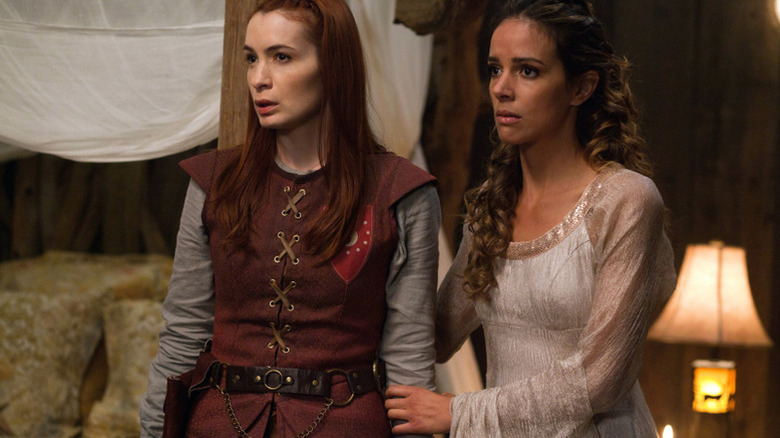Pictured (L-R): Felicia Day as Charlie and Tiffany Dupont as Gilda -- Credit: Liane Hentscher/The CW -- © 2012 The CW Network. All Rights Reserved