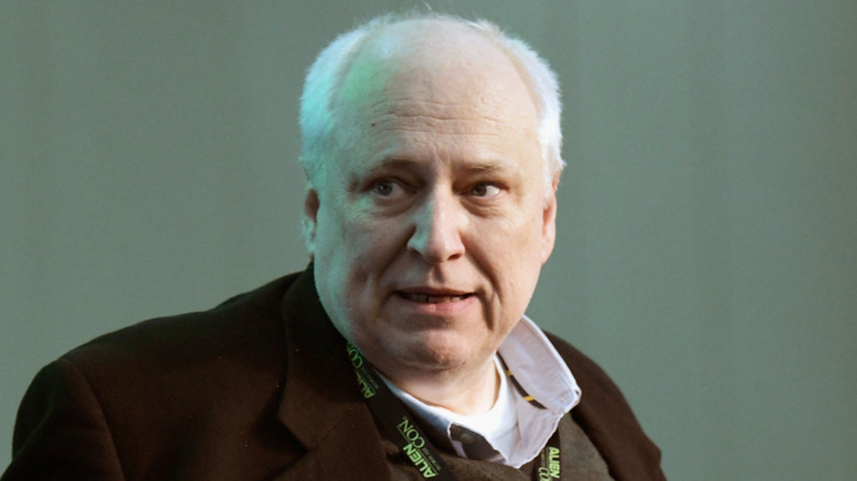 Kevin Burns speaks onstage at the Ancient Aliens: New Discoveries panel during AlienCon Baltimore 2018 at Baltimore Convention Center on November 10, 2018 in Baltimore, Maryland.