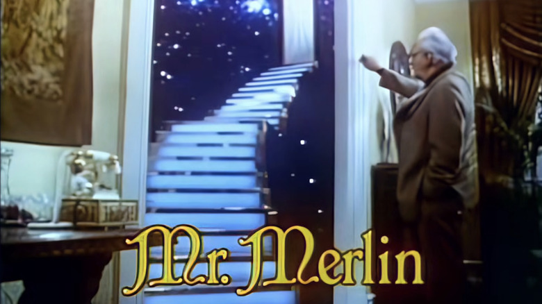 The title card for the '80s sitcom "Mr. Merlin"
