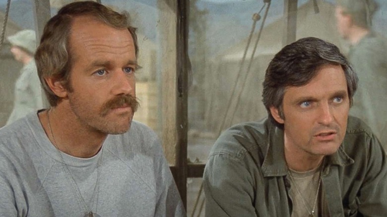 Farrell's B.J. and Alan Alda's Hawkeye in M*A*S*H