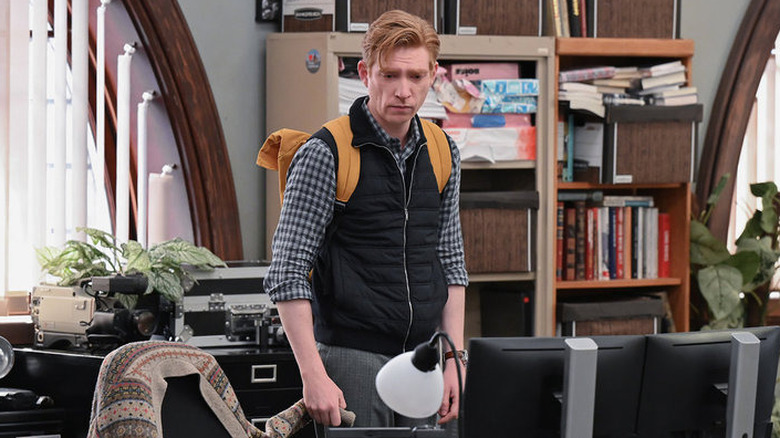 Ned Sampson looking forlorn in The Paper Season 2