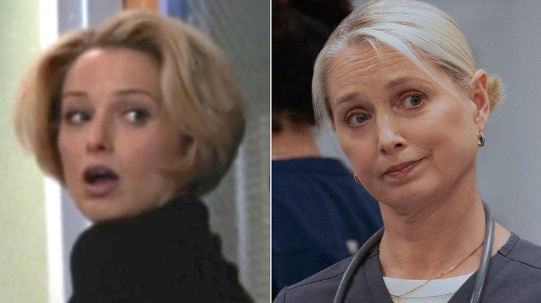Katherine LaNasa as Janet Wilco on ER, Dana Evans on The Pitt
