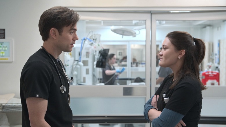 Langdon and Santos in The Pitt Season 2, Episode 11